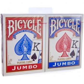 Bicycle Jumbo Blister Pack 2 kortų kaladės (Mėlynos ir raudonos)